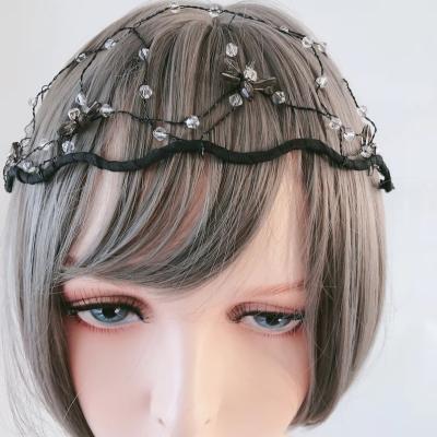 China Fashion Net Style Girls Rhinestones Headpiece Hair Wedding Hair Band for sale