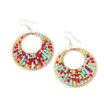 China CLASSIC 2021 fashion girls cheap wholesale cute big circle earrings for sale