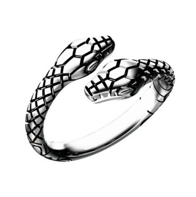 China Other Mens And Womens 925 Silver Retro Animal Snake Opening Rings Stainless Steel Rings Women Jewelry for sale