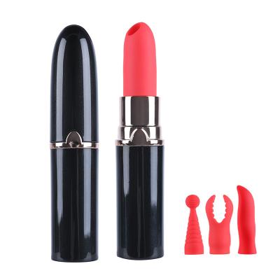 China 4 Heads Lipstick Innovation Vibrator 4 Heads Vibrating Massager AV Lipsticks Female Sucking Blame Licking Masturbator For Woman for sale