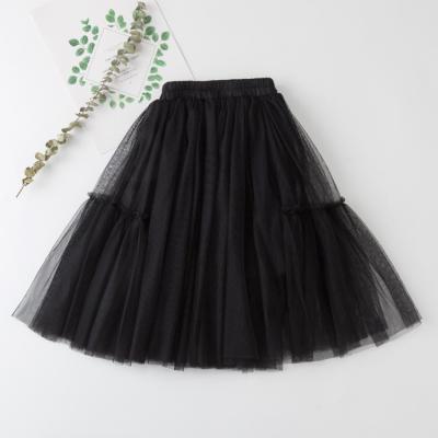 China Anti-wrinkle Cocoyeye Toddler Girl Tulle Skirt Black for sale