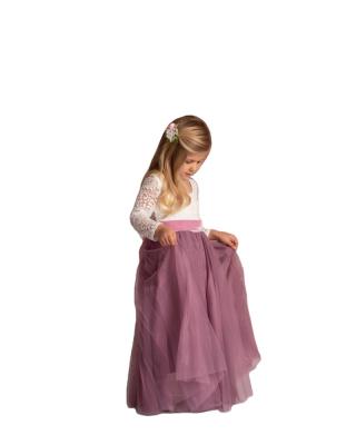 China 2022 Breathable Tulle Baby Dress Girls Dresses 2-12 Girl's Long Tulle Dress for sale