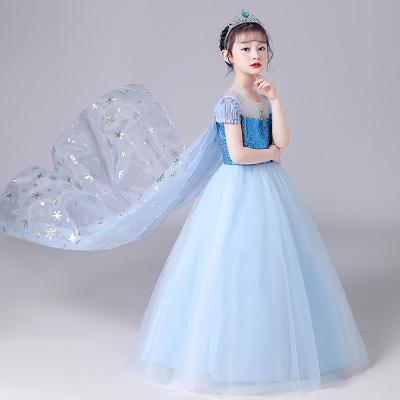 China Anti-wrinkle Cocoyeye elsa cosplay dress for girl for sale