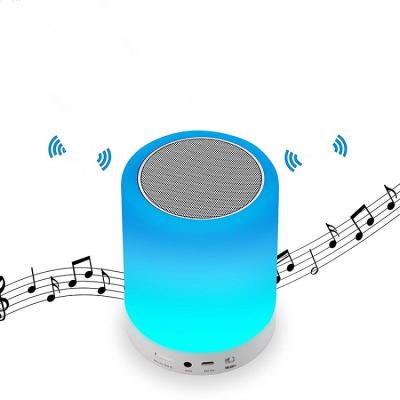 China AirPlay Mini Speaker Night Light Colorful Lamp Wireless Colorful Lamp Subwoofers Loudspeaker for sale