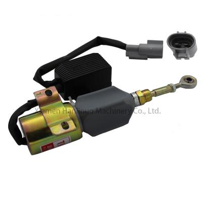 China Machinery Repair Shops Yuchai 12V Engine Extinguishing Solenoid Valve Excavator Electric Parts Stop Solenoid Valve TOSD-03-003 F3400-1115100B for sale