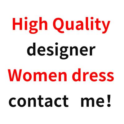 China YEAH 2022 HUPOR Anti-Static Spring Latest Casual Logo Printed Women Luxury Designer Dresses Famous Brands for sale