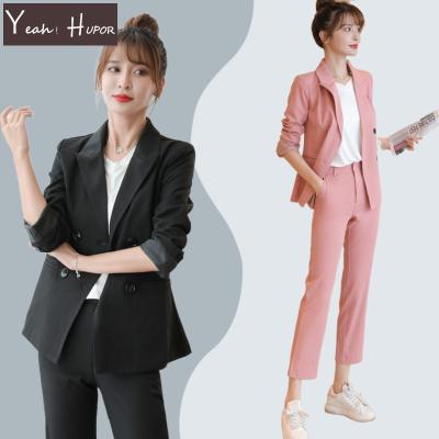 China HUPOR New Arrival QUICK DRY New Arrival Women Business Pant Suits Wholesale High Quality Office Formal Wear for sale