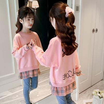 China Girls Autumn Breathable Fashion Tops Children's Spring And Autumn 3-12 Years Girl's T-shirt Sweater for sale