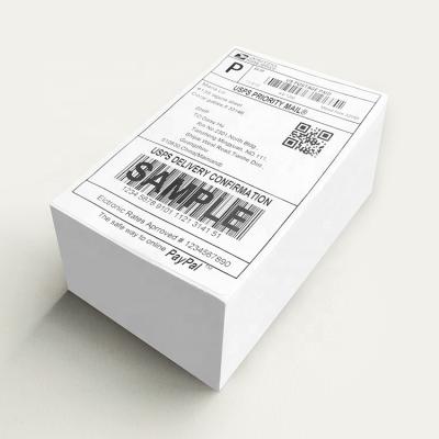 China 100mm*150mm Computer State Label 4x6 Shipping Labels Heat Sensitive Perforated Direct Thermal Blank Sticker for sale