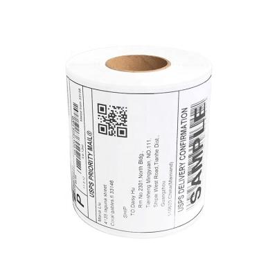 China Heat Sensitive Environmental Friendly Sticker Label Printing Roll Packaging Label For Shipping for sale