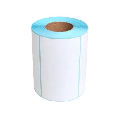 China Quality Assurance 100*60 (mm) Heat Sensitive *500 Pcs/Thermal Roll Barcode Sticker Label Paper Adhesive Roll for sale