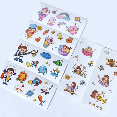 China High Quality Strong Adhesive Heat Sensitive Cute Cartoon Waterproof And Kids Thermal Stickers for sale