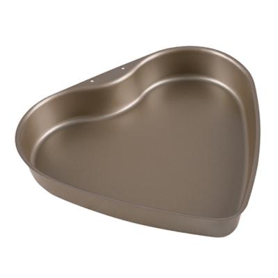 China Large size heart-shaped carbon steel workable with non-stick roasting coating tin for sale