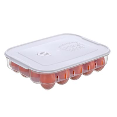 China Freshness Preservation Plastic 20 Egg Storage Container With Lid for sale