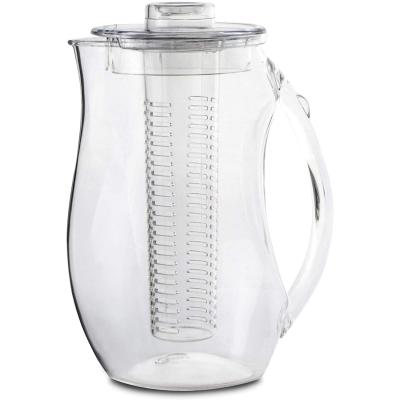 China WITH LID Fruit Infusion Pitcher Plastic Water Infuser Pitcher Plastic Water Jug for sale