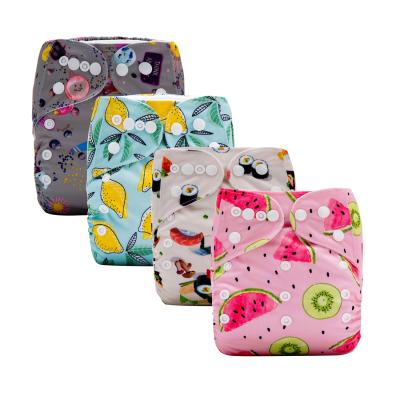 China Ananbaby Printed Cloth Baby Reusable Eco-Friendly Wholesale Cloth Diapers for sale