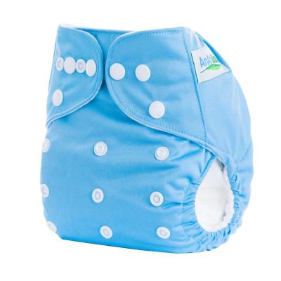 China Quality Primacy Ananbaby Blue Washable Plain Weave Accept Private Label Cloth Diapers for sale