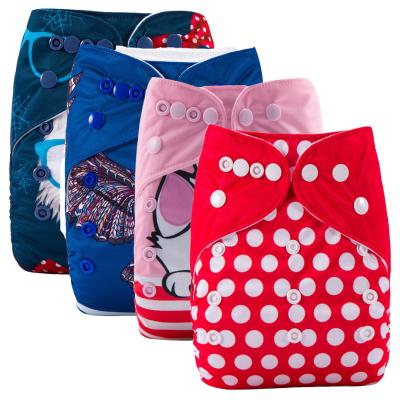 China Factory Wholesale Embroidered Baby Cloth Cloth Diapers With Insert Pad for sale