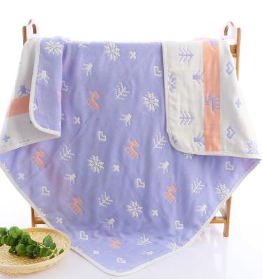 China Sustainable Wholesale Breathable Modern Muslin Bamboo Wrap Blankets Custom Made for sale