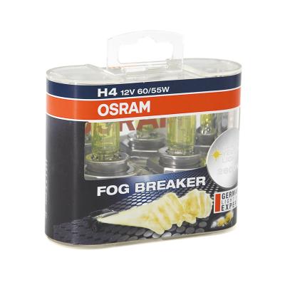 China OSRAM H4FBR 12V 60/55W P43t 62193FBR Breaker Halogen Headlight Lamps Fog Yellow Light Lamp TIGUAN for sale