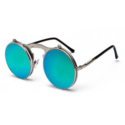 China Hot Selling Metal Cylinder Folding Women's Punk Sunglasses Steam Fashion Sunglasses Men's Sunglasses for sale