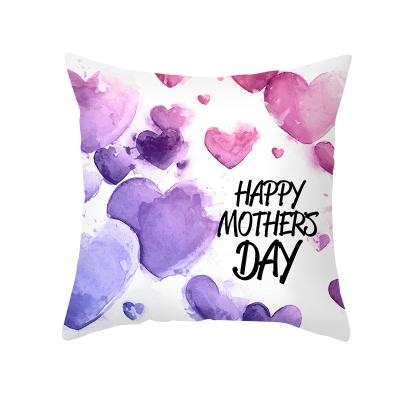 China Folded Mother's Day Cheap Custom Print Cushion Cover Decoration holiday Throw Pillow Cover Blank Sublimation Linen Pillow Case for sale