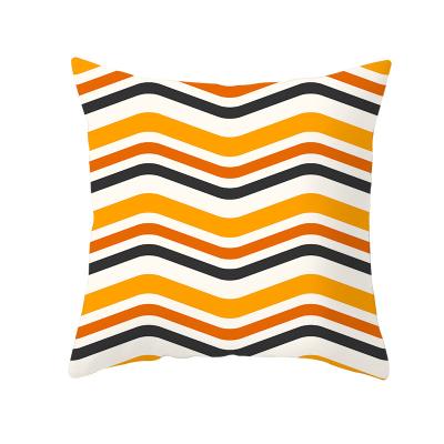 China Folded Customized Irregular Striped Digital Printing Pillow Case Cushions Simple Pillowcase Throw Pillow Cushion Cover for sale