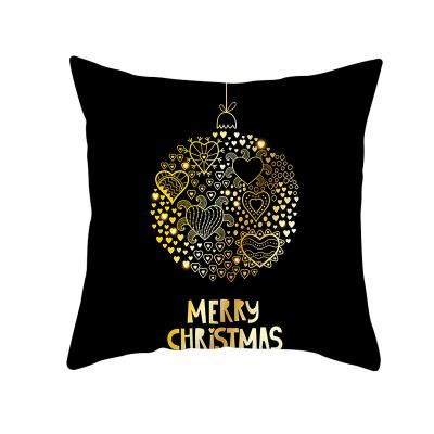 China Folded Christmas Cushion Cover Supplier Decoration black Print Cushion Home Decor Check Cushion Cover for Sofa pillow cover for sale