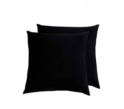 China Folded Velvet Cushion Cover Soft Square Pillowcase Decorative Solid Color Sofa Throw Pillow Pillowcase for sofa bed decor pillow cover for sale