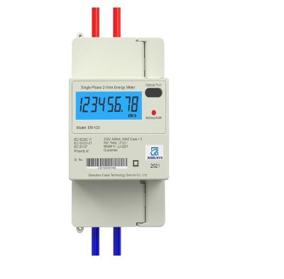 China DIN Rail Type Single Phase Energy Meter Prepaid With WIFI/GPRS 100V-260V for sale