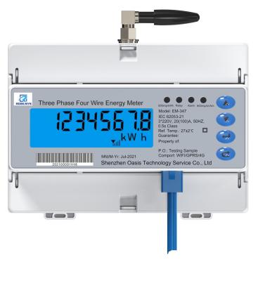 China DIN rail type three phase prepaid meter with WIFI/GPRS/4G à venda