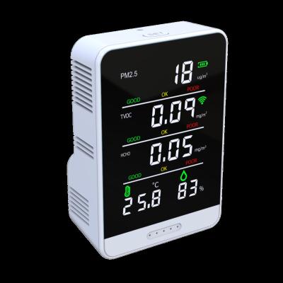 China 150g Smart Air Quality Monitor PM2.5+TVOC+HCHO+Temperature And Humidity for sale