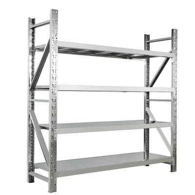 China Hot sale Best selling 201/304 stainless steel 4-layer goods storage display shelf Store storage shelf for sale