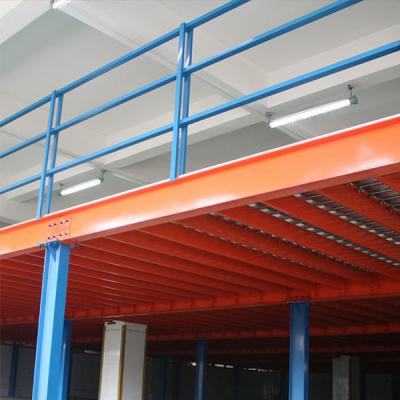 China The latest metal storage rack floor shelf multi level cold rolled steel warehouse mezzanine assemble shelves for sale