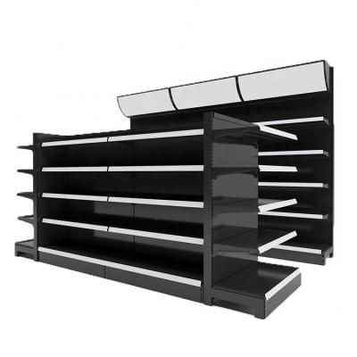 China Wan Hongxin Factory Wholesales Retail Grocery Store Wooden Display Supermarket Racks Shelves Shelf for sale