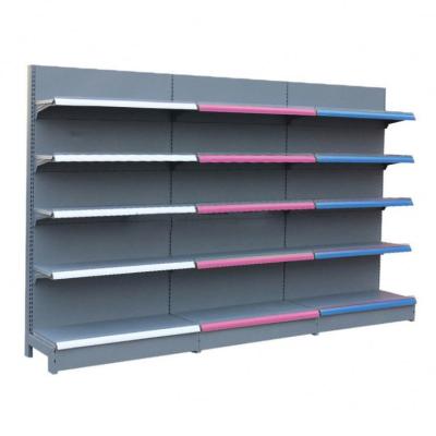 China Modern Customized Steel Supermarket Shelves Equipment Retail Shelving Supermarket Shelf Gondola Tianjin for sale