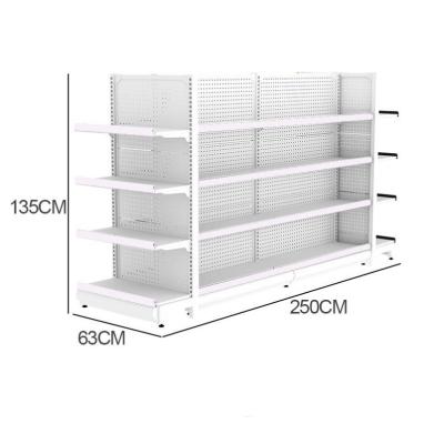 China Wholesale China Factory Supermarket Shopping Display Shelf Double Side Gondola Shelf Metal Supermarket Shelf Retail Display for sale