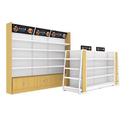 China Construction Shop Multi Layer Shelf Gondola Supermarket Shelving Display Stand for sale