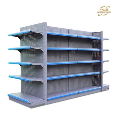 China Customized Supermarket Gondola Shelving Grocery Store Shelf Supermarket Rack Shelf Multi-Level Metal Gondola Shelf for sale