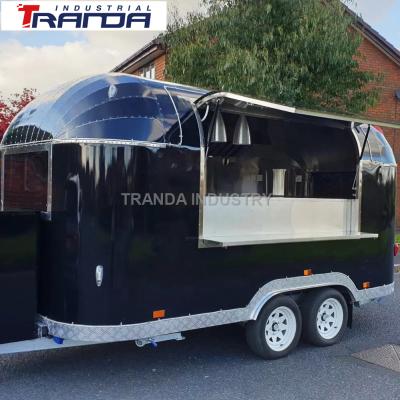 China Vegetable Processing Plant 2021 New Design CE Approved Mobile Food Trailer Air Stream Chinese Fast Food Food Truck for sale