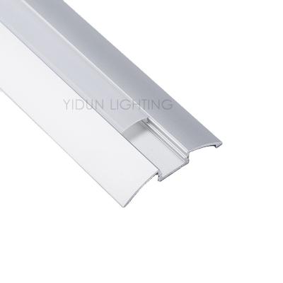 China Decorations New Product Low Arch Aluminum Profile With Opal Matte Diffuser For Under Cabinet Lighting for sale