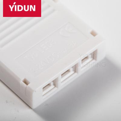 China Junction Box LED Strip Light Cable Box Connector 3 Way Distributor Led Junction Box for sale