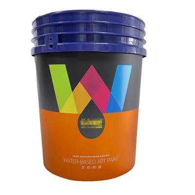 China Waterproof High Quality Custom Size In Mold Matte Film Label Film OEM Decoration Printing Bucket IML Sticker for sale