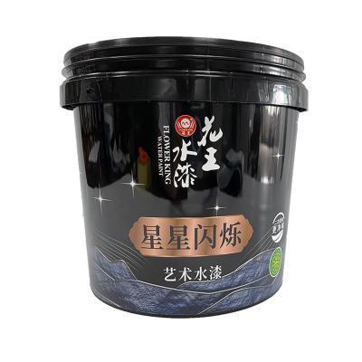 China OEM Waterproof Glaze Texture IML In Mold Label Packaging Label For 5L Pails for sale