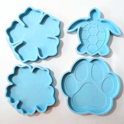 China Viable Flower Shape Geode Car Coaster Mold for sale