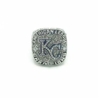 China High Quality Fashion Alloy Jewelry Mens Kansas Royals Baseball Silver Plated Custom Championship Rings TRENDY for sale