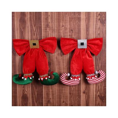 China Popular New Style Christmas Decoration Design Big Size Decorated Christmas Elf Stocking For Christmas Tree for sale