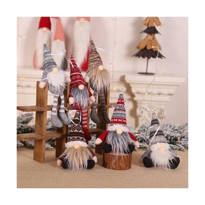 China Holiday/Home Decoration Wholesale LED Light Cute Elf For Kids Gift Christmas Tree Decoration Plush Gnome Christmas Pyrar Dolls for sale