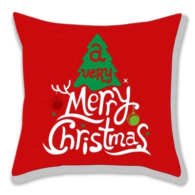 China Cheap Chirstmas Decor Yiwu Christmas Decoration Pillow Case Cushion Cover shuangyuan ready made for sale