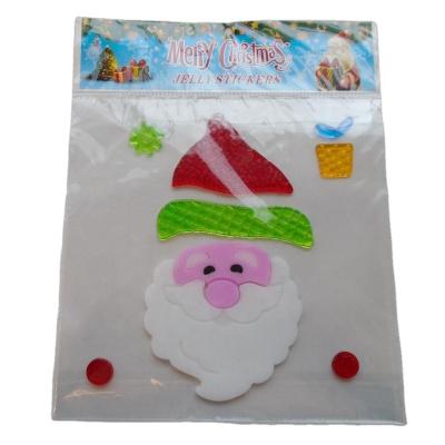 China Trendy Christmas Santa Claus Window Sticker For Ornaments for sale